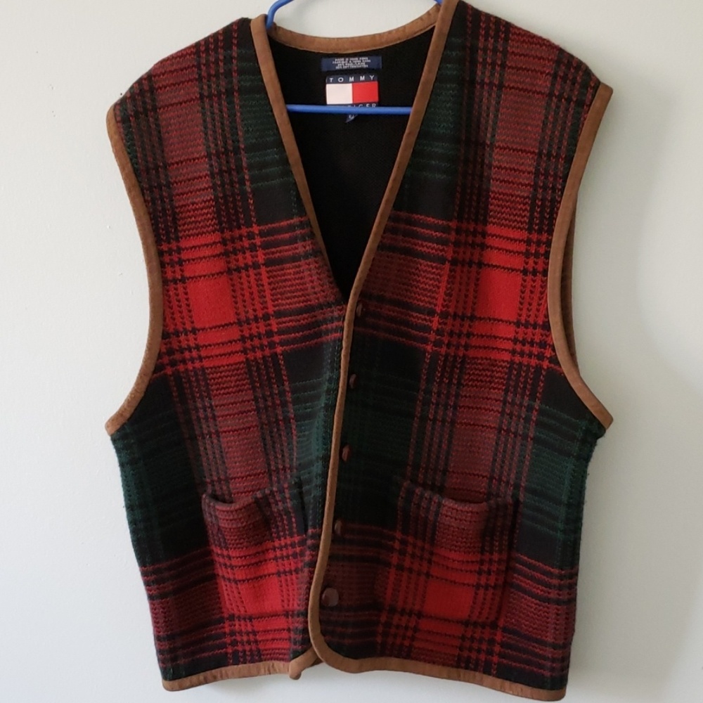 Rare Authentic Vintage Tommy button up vest